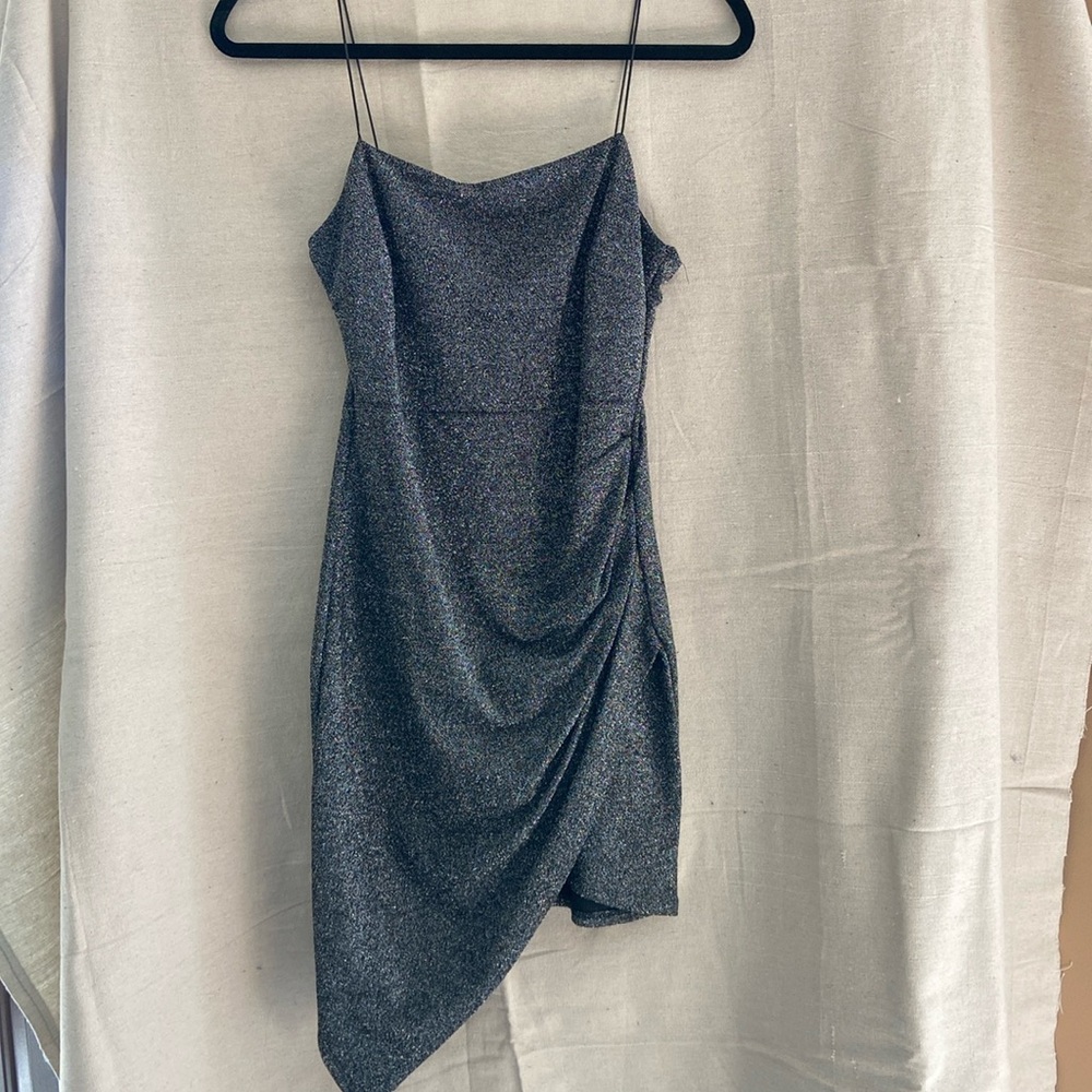 Windsor black sparkly mini dress